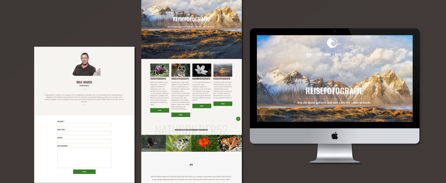 Naturbilder52 WordPress Website: Responsive Webdesign