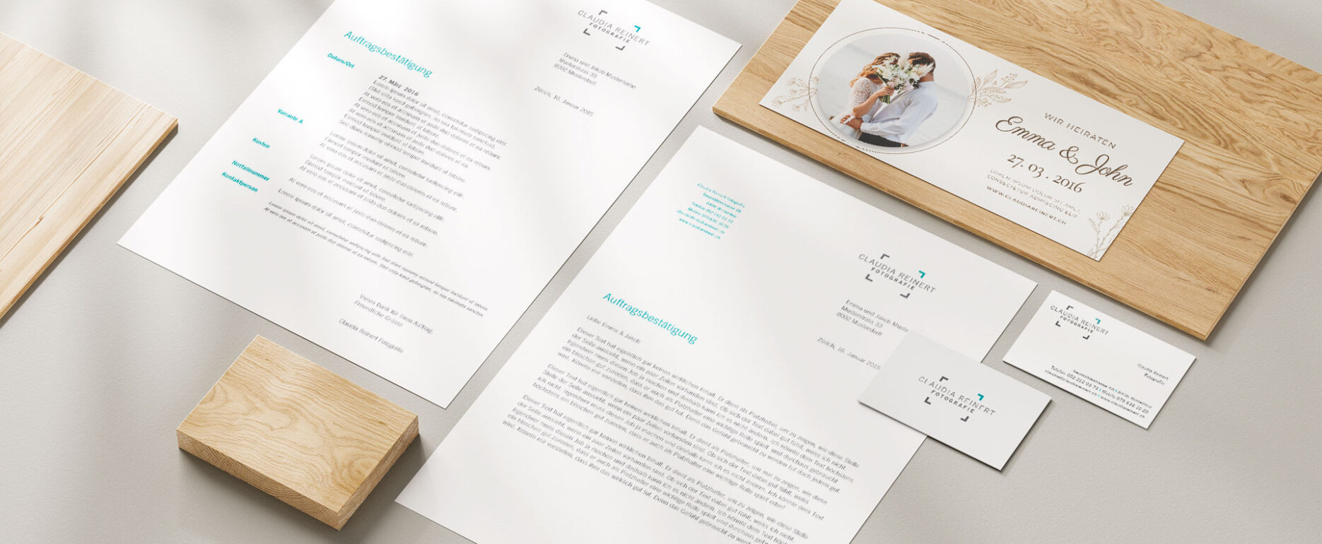 Corporate Design für die Fotografin Claudia Reinter