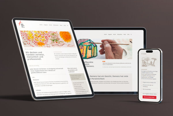 Demenzsensibles Webdesign: Treffpunkt Demenz und Kultur – responsive Webdesign